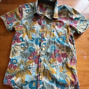 Vans Floral Polo Shirt size S
